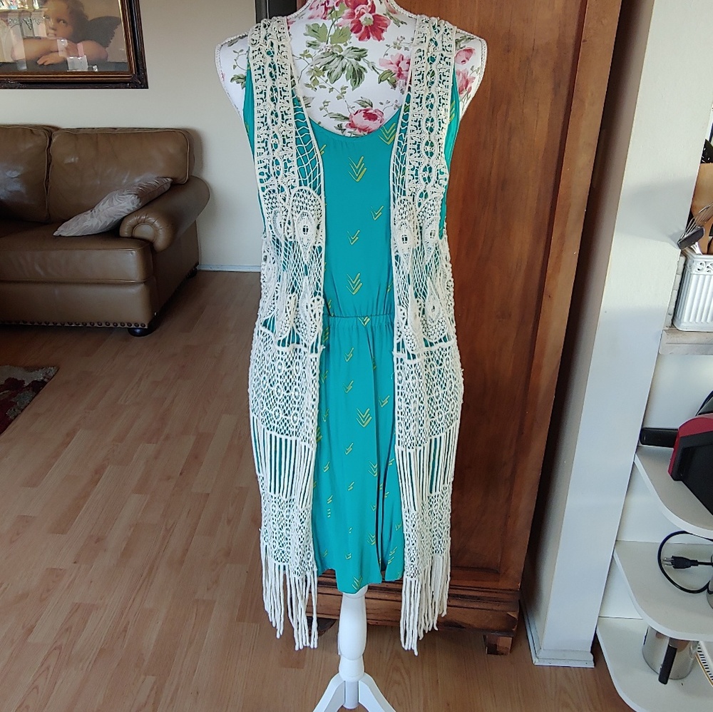 Long fringe vest